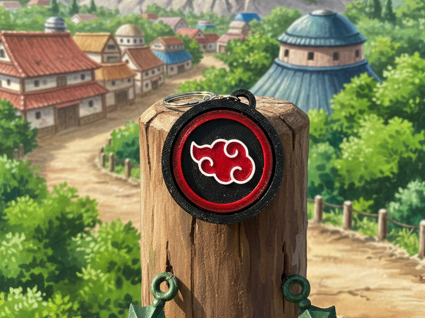 Chaveiro giratorio akatsuki