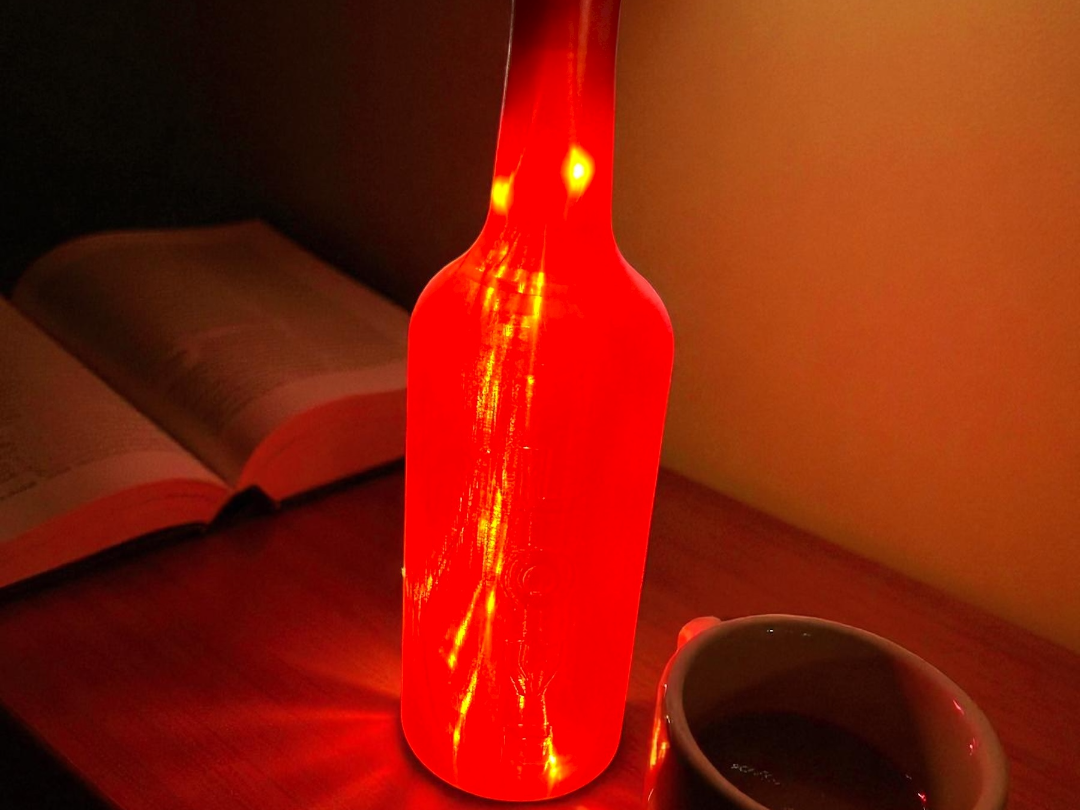 Flaschenlampe "LOVE"