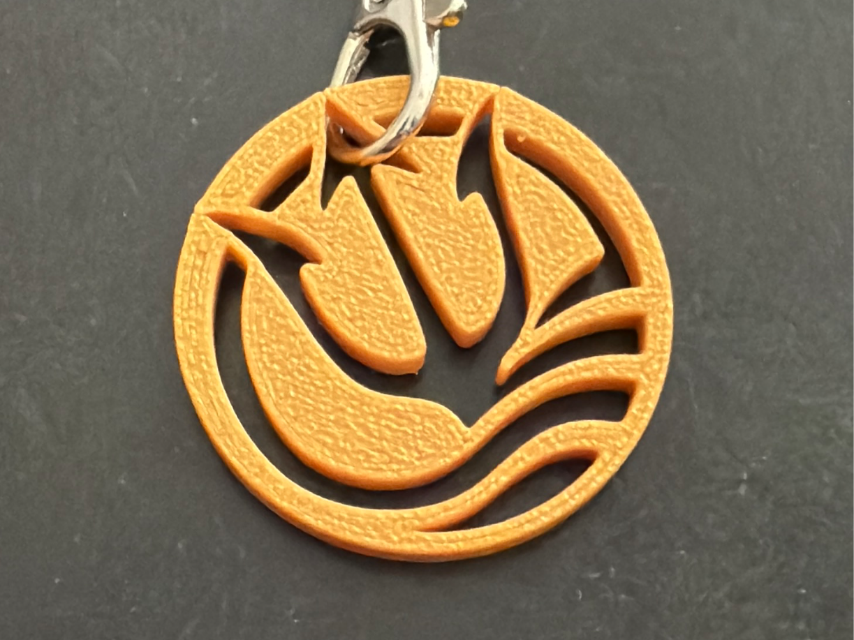 Porte Clé Trident rond