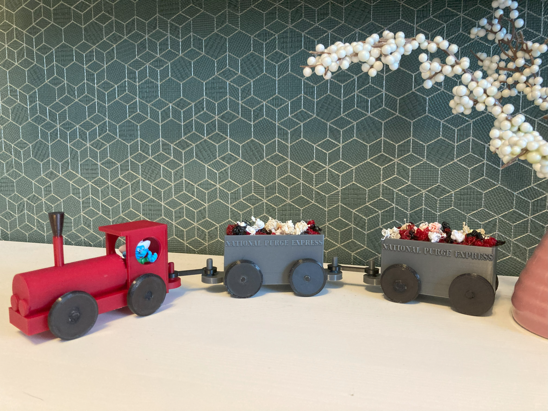 Locomotive for poop