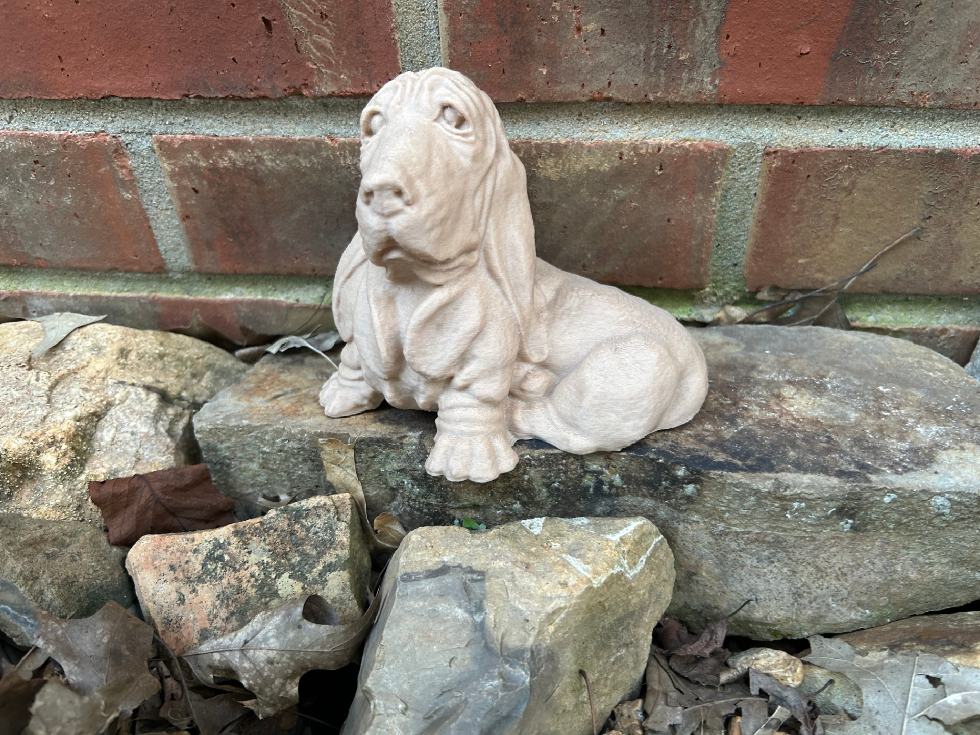 Basset Hound hide a key sculptures