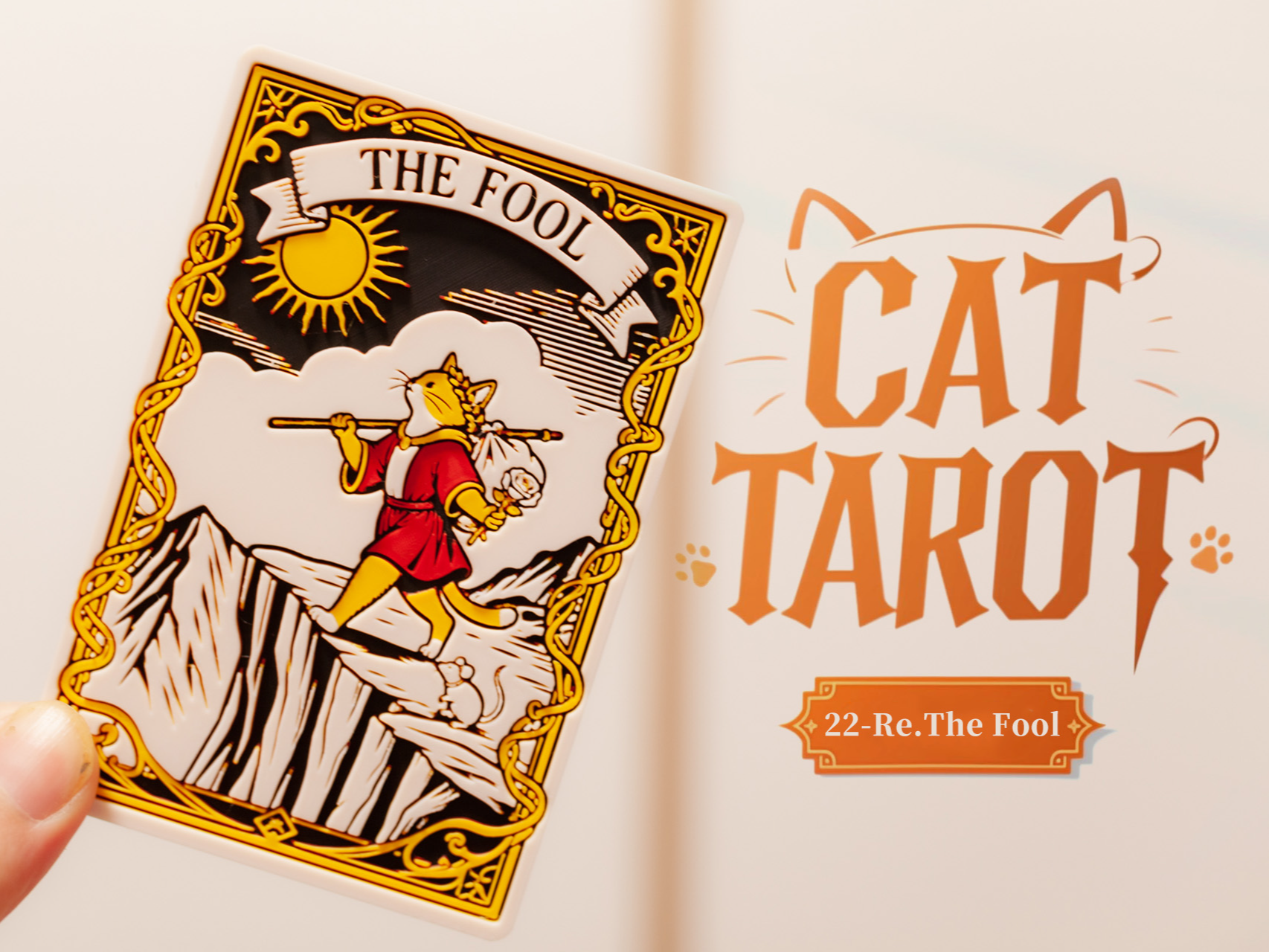 Cat tarot-22-Re.The Fool