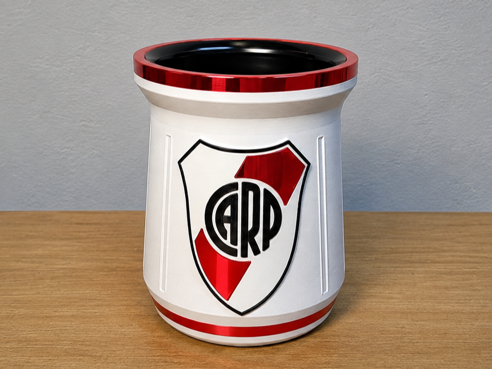 Mate de River Plate - Diseño Exclusivo Sin AMS
