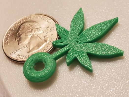 Weed Leaf Keychain