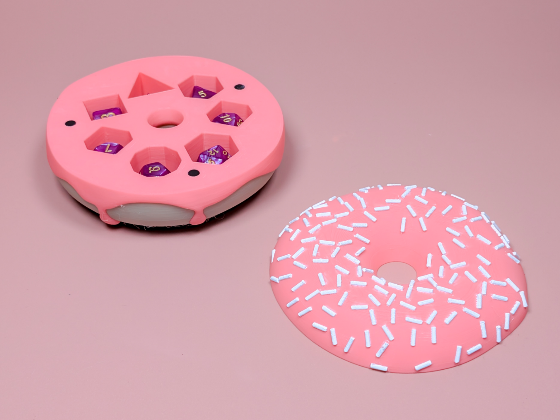 Doughnut Polyhedral Dice Set Holder