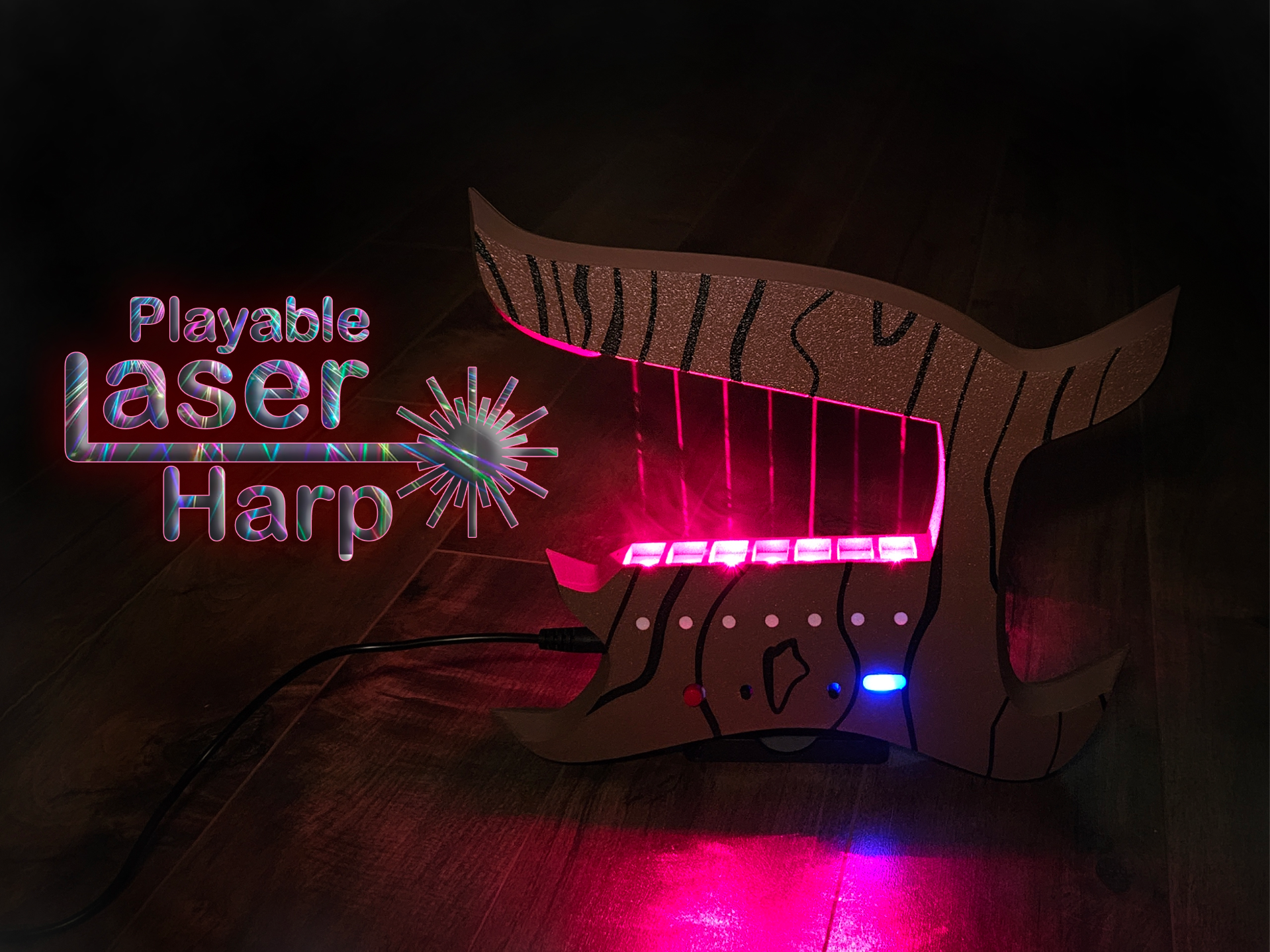 Playable Laser Harp