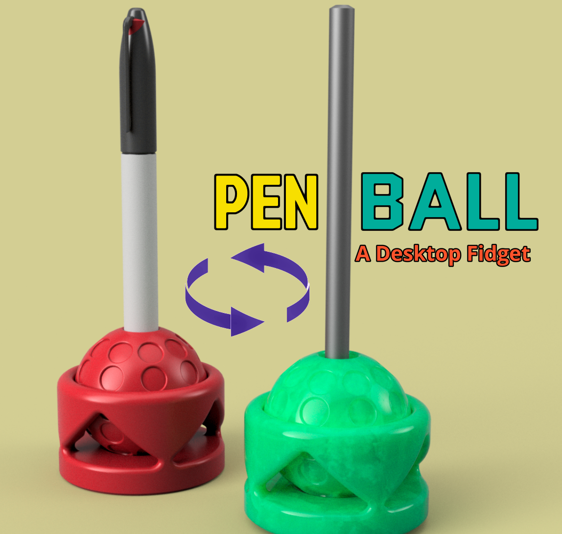 Pen Ball. A Fancy Pen Holder and Desk Fidget Toy