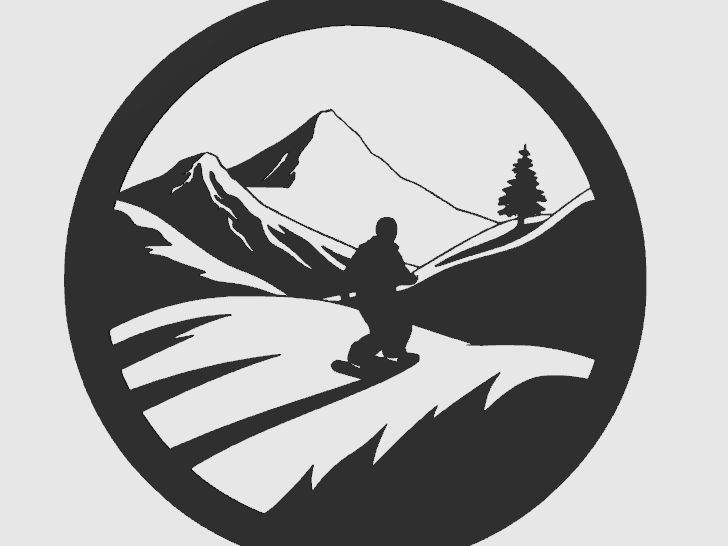SNOWBOARDER AND NATURE