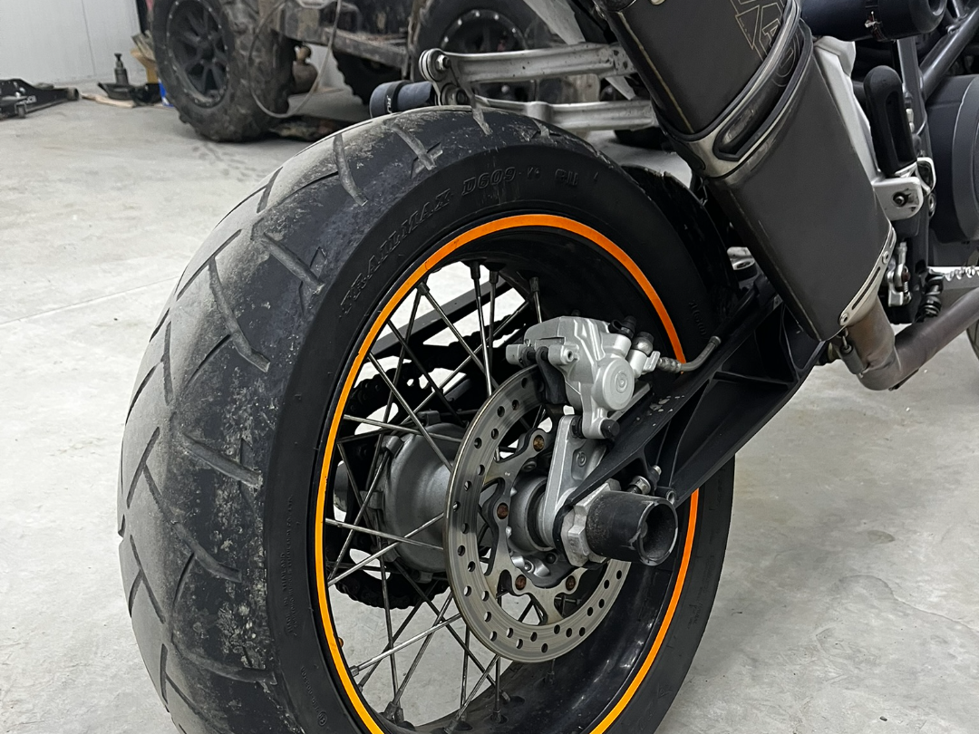 Crash Pad- Axle Mounted Motorcycle Wheel Guard