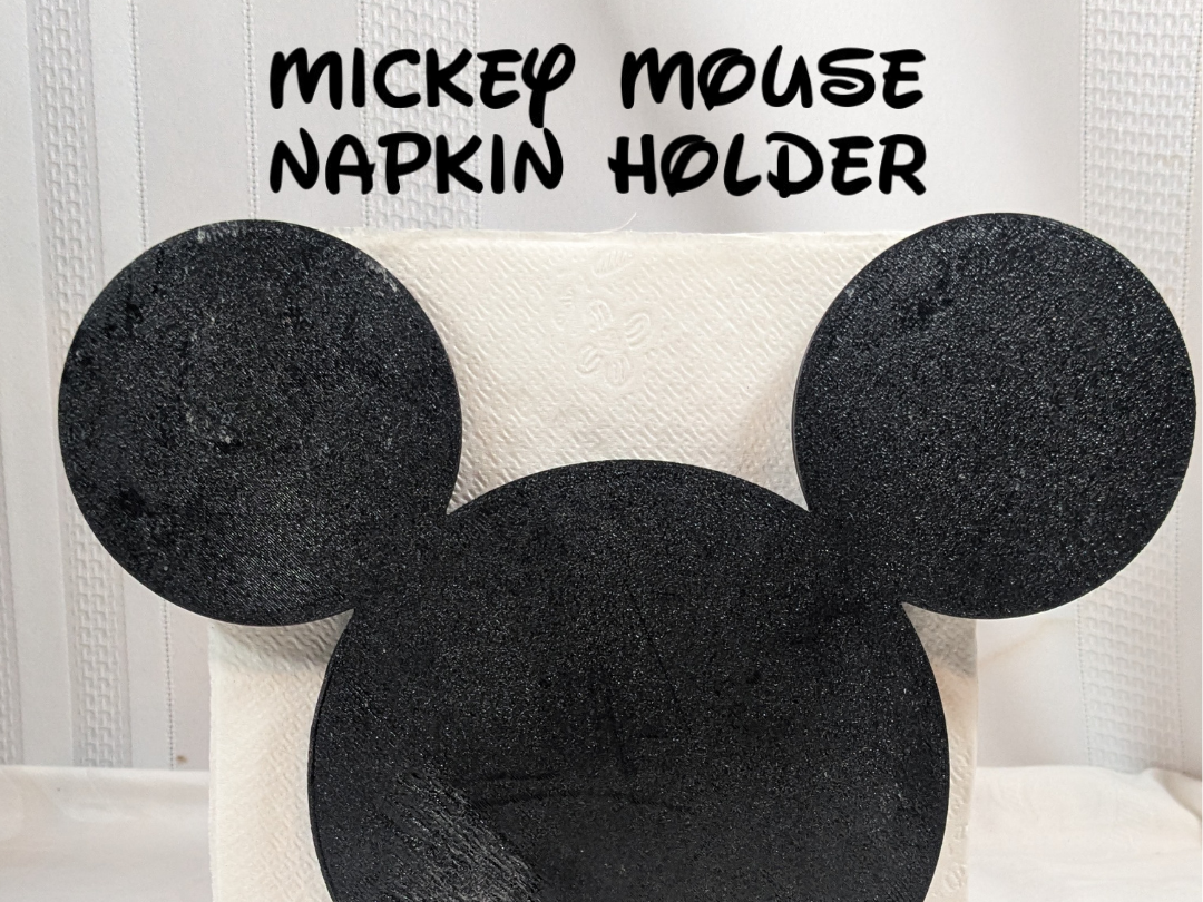 Disney Mickey Napkin Holder (No Large Supports)