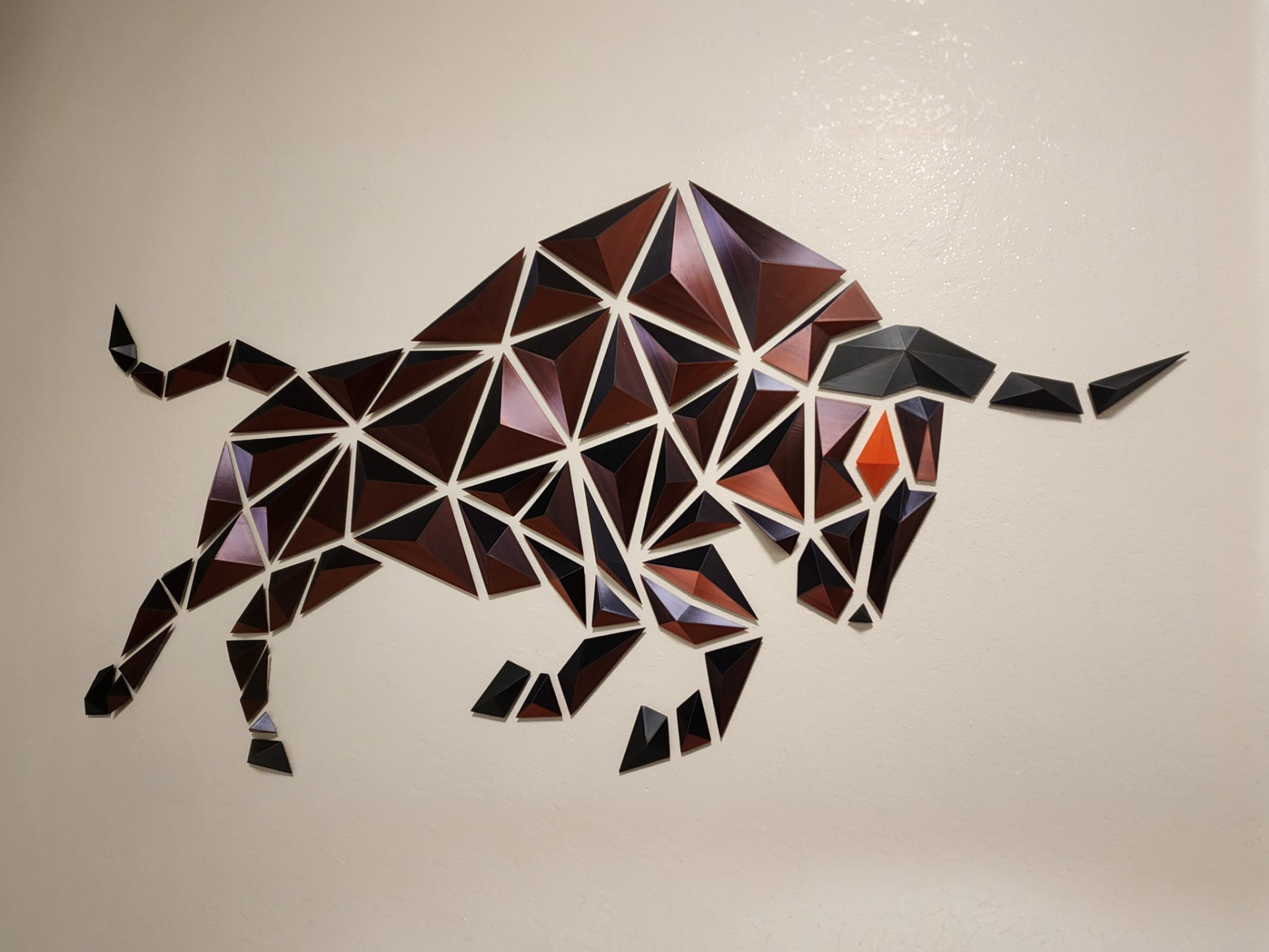 Geometric Bull  - wall design