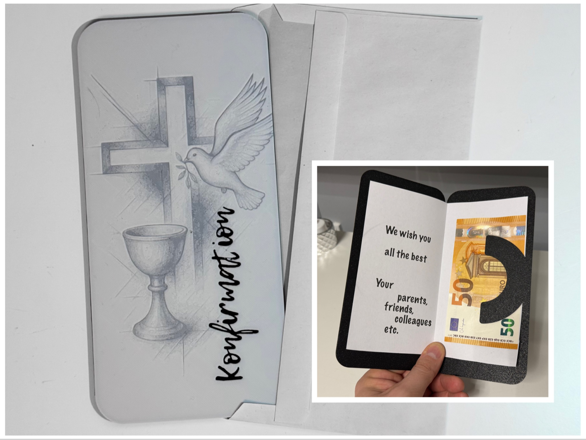 Glückwunschkarte / Einladung Konfirmation