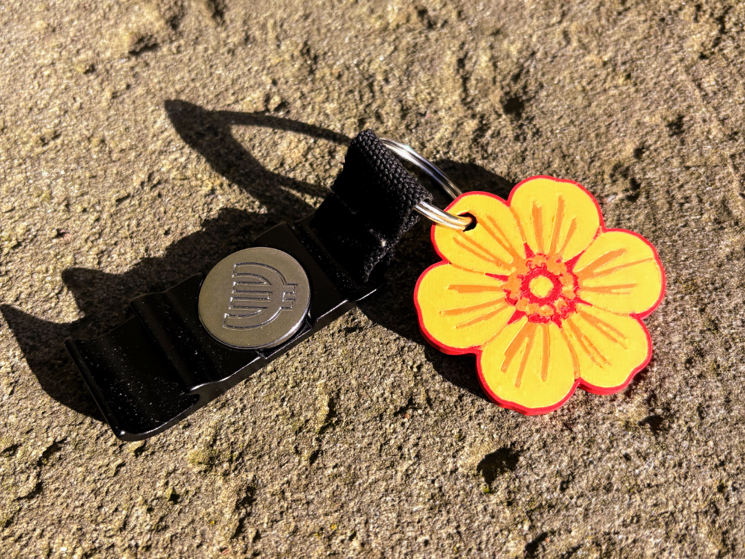 Buttercup Flower for your KeyRing