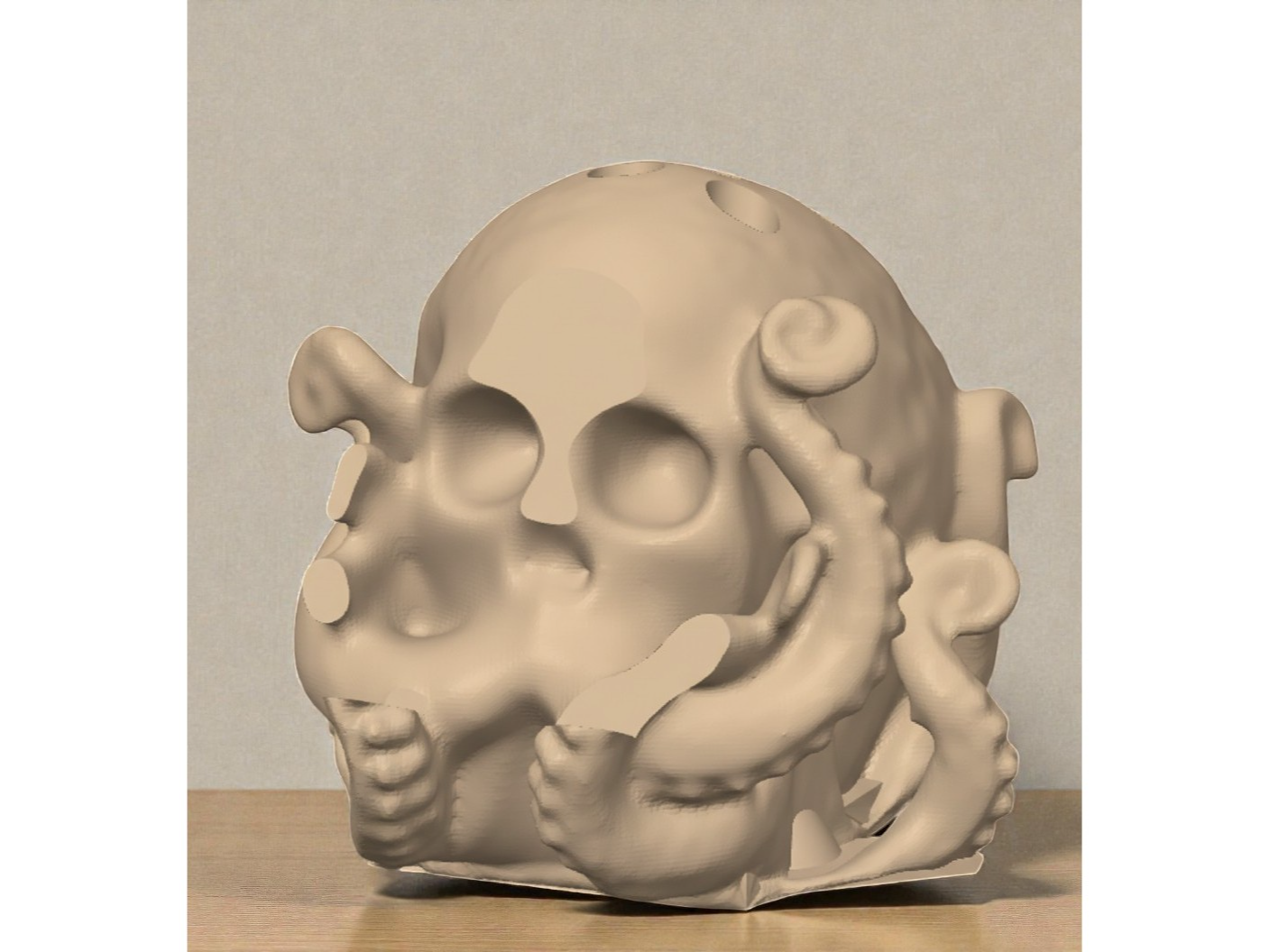 Octo skull phone - pen - postit holder