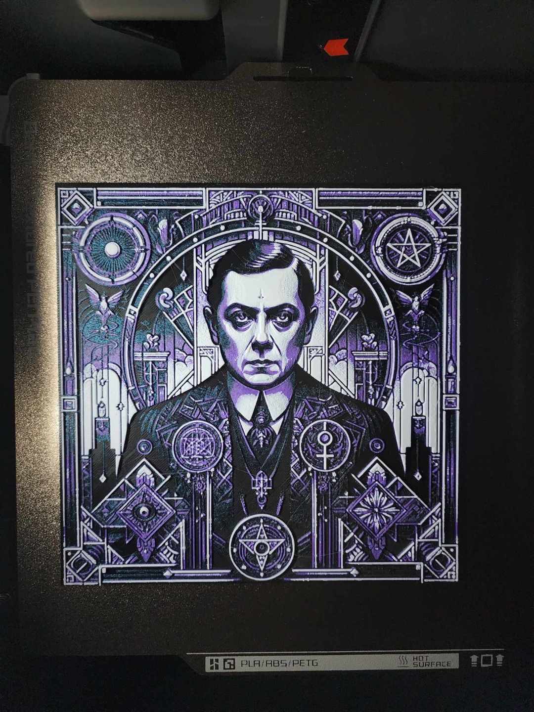 Aleister Crowley Art Deco Hueforge