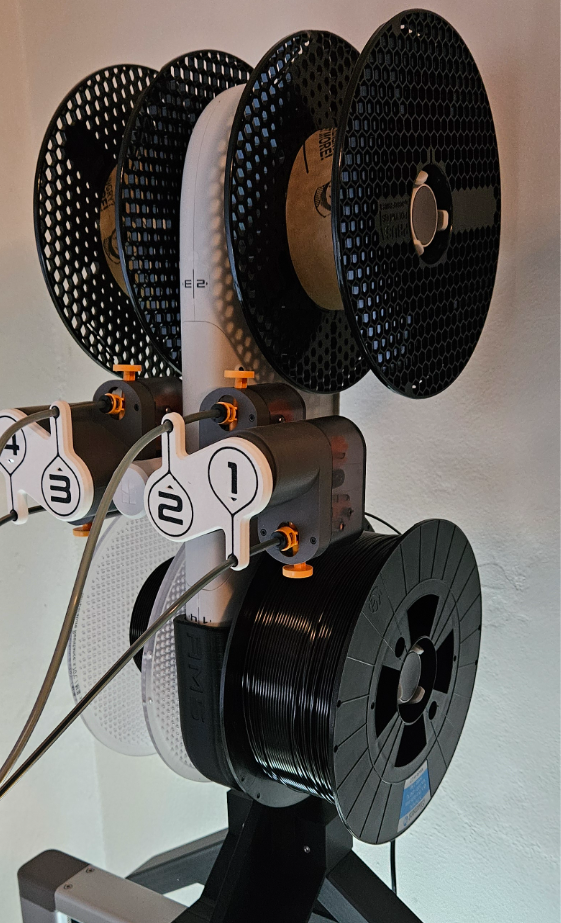 Vertical AMS Lite top mount for A1 with numbers