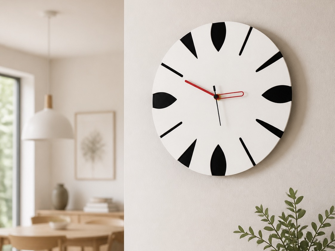 Minimalist Geometric Wall Clock