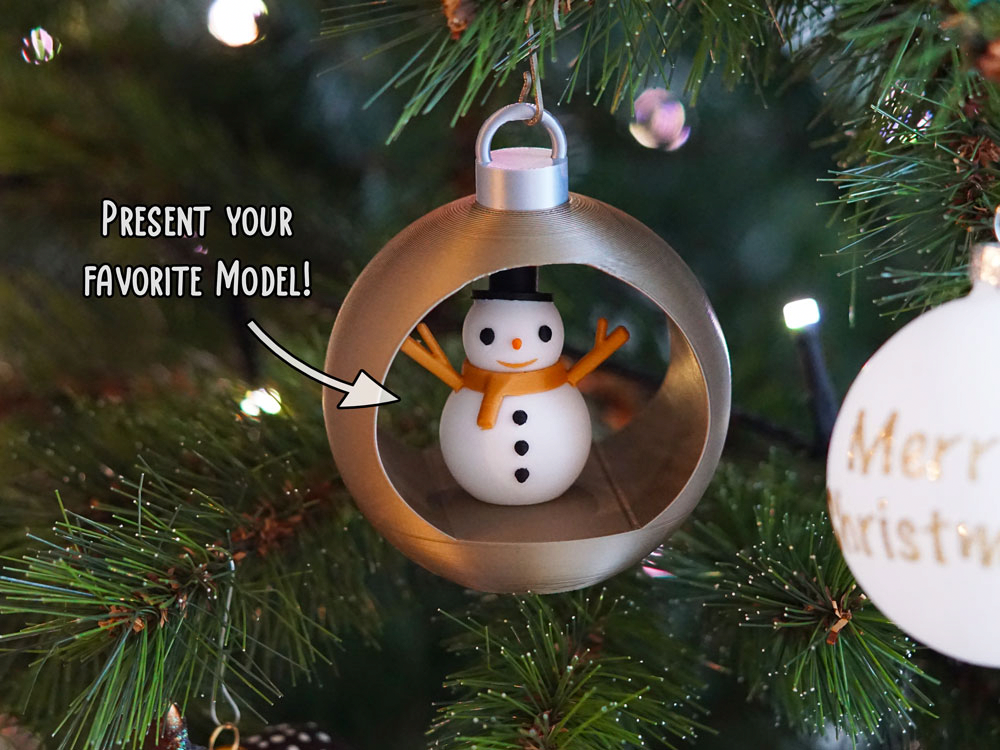 Christmas Ball with YOUR Model - present any print