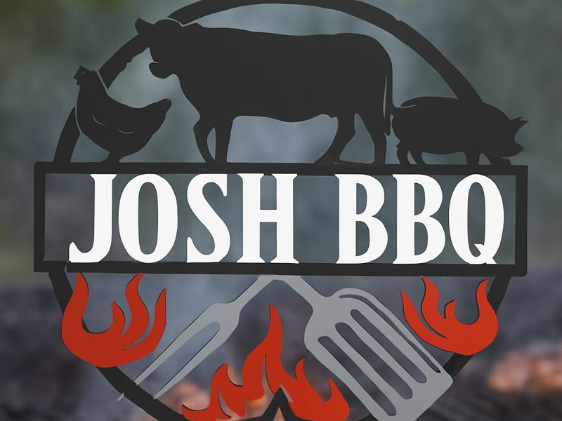 Josh BBQ Outdoor Grill Sign