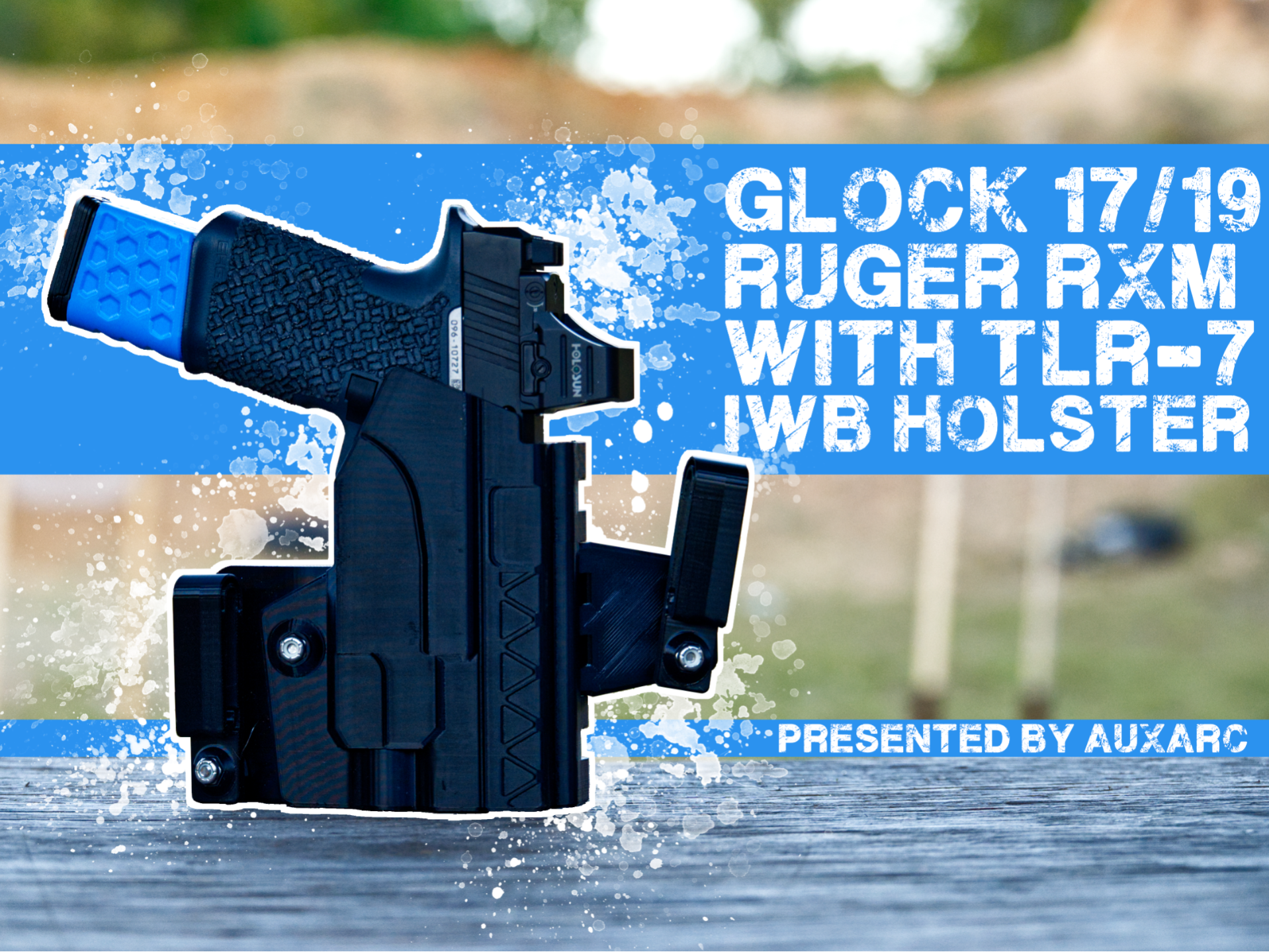 Glock 17/19 & Ruger RXM w/ TLR-7 light IWB Holster