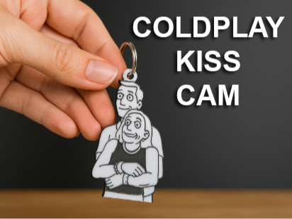 Coldplay Kiss Cam Keychain