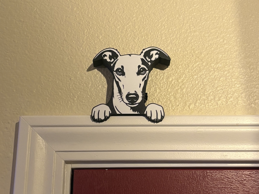 Greyhound Door Topper
