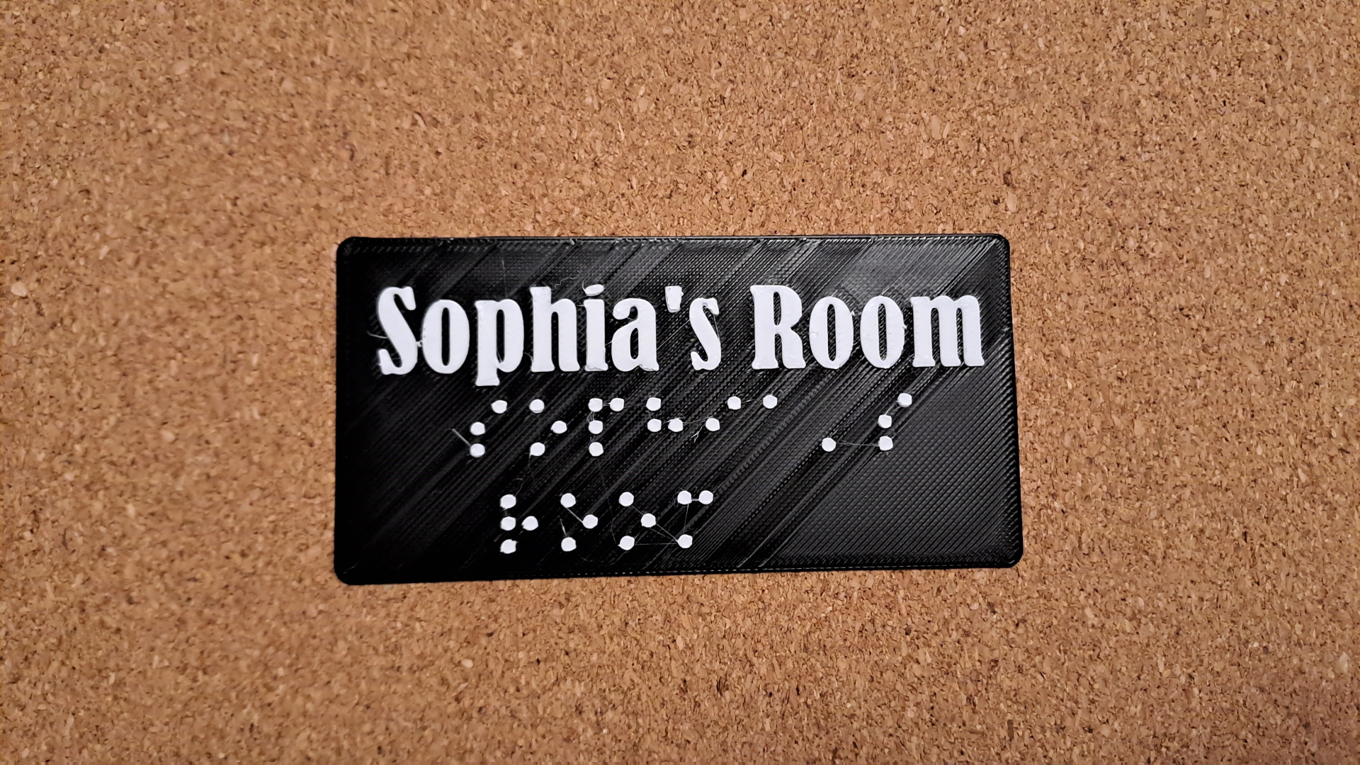 Braille Name - Sophia's Room