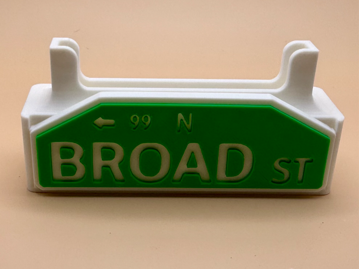 Philadelphia Broad St. Sign PSA Card Stand