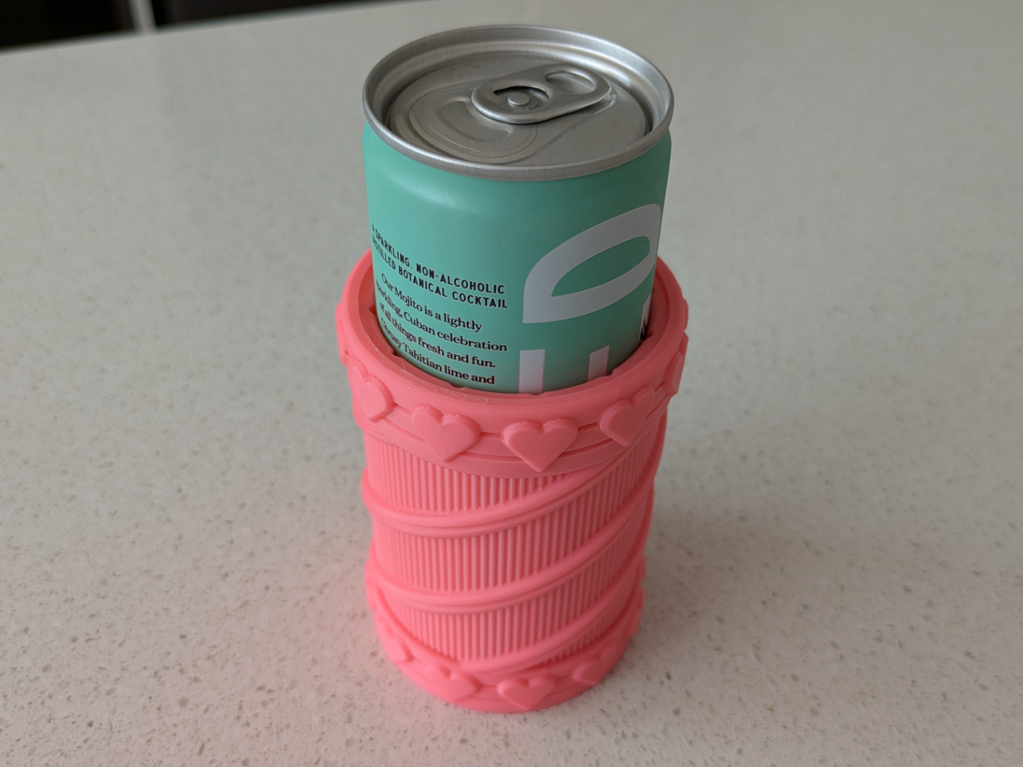Mini Can Stubby Holder Love Hearts - 250ml Can