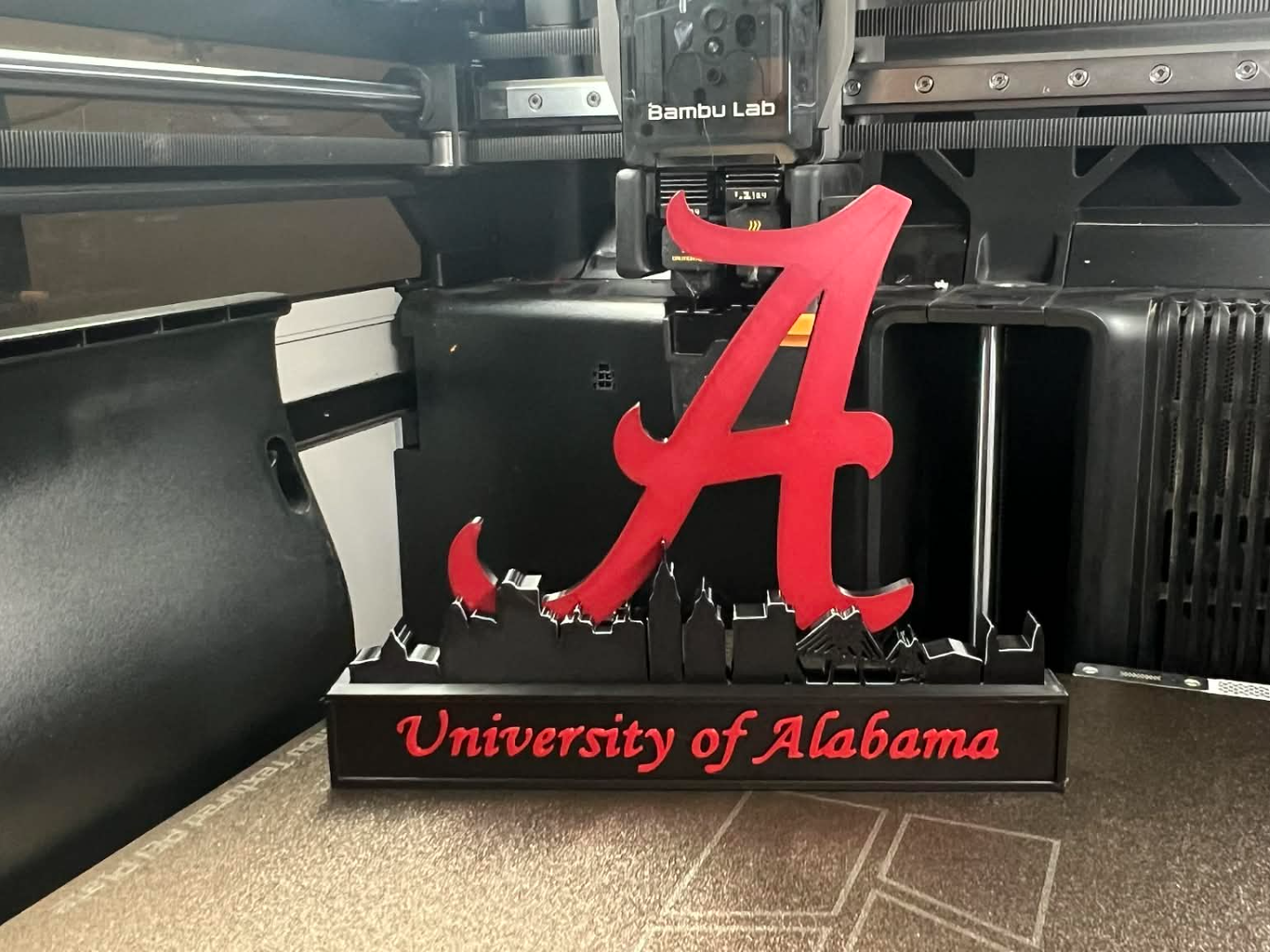 University of Alabama with skyline display