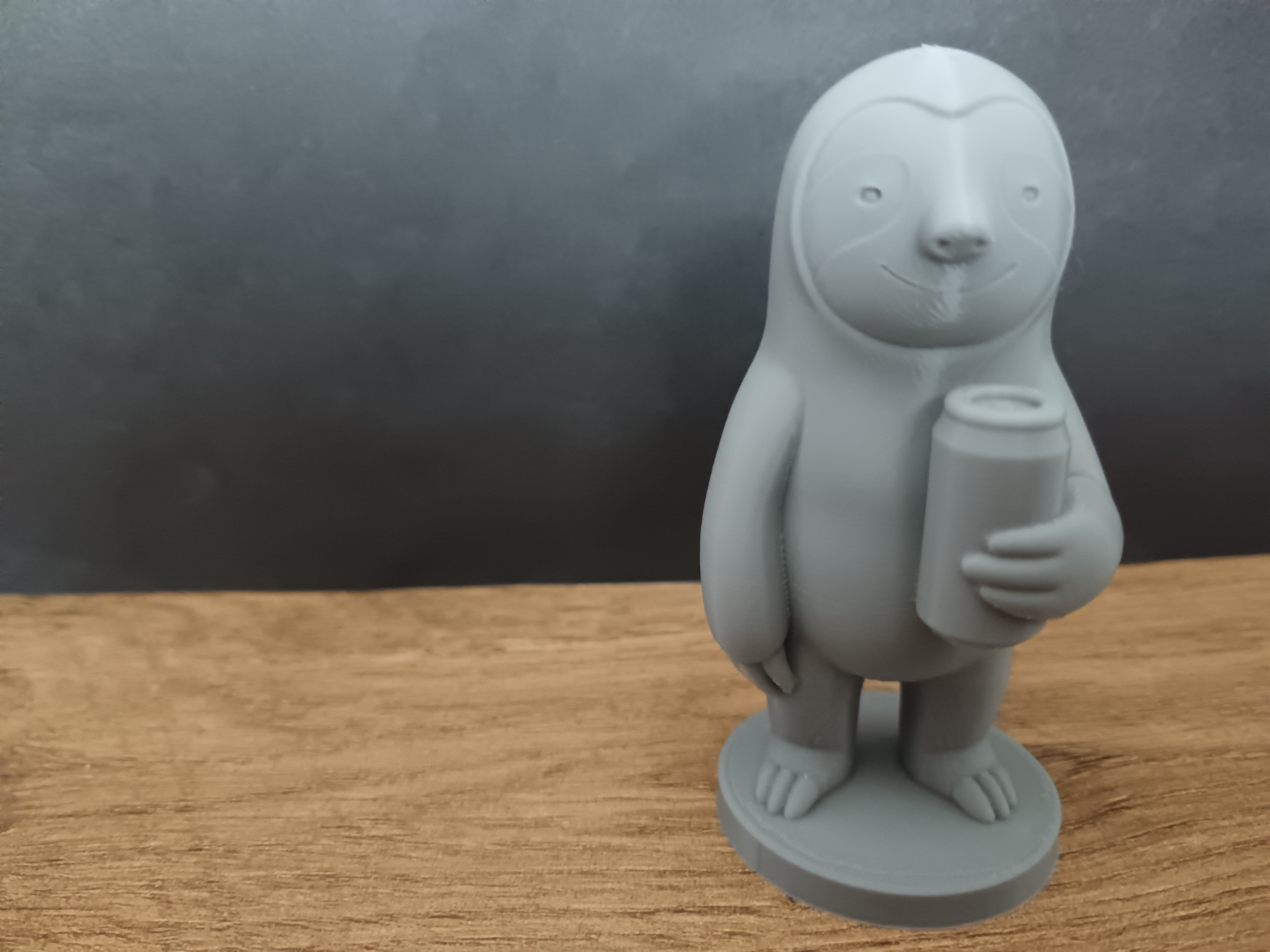 Sloth with energy dring