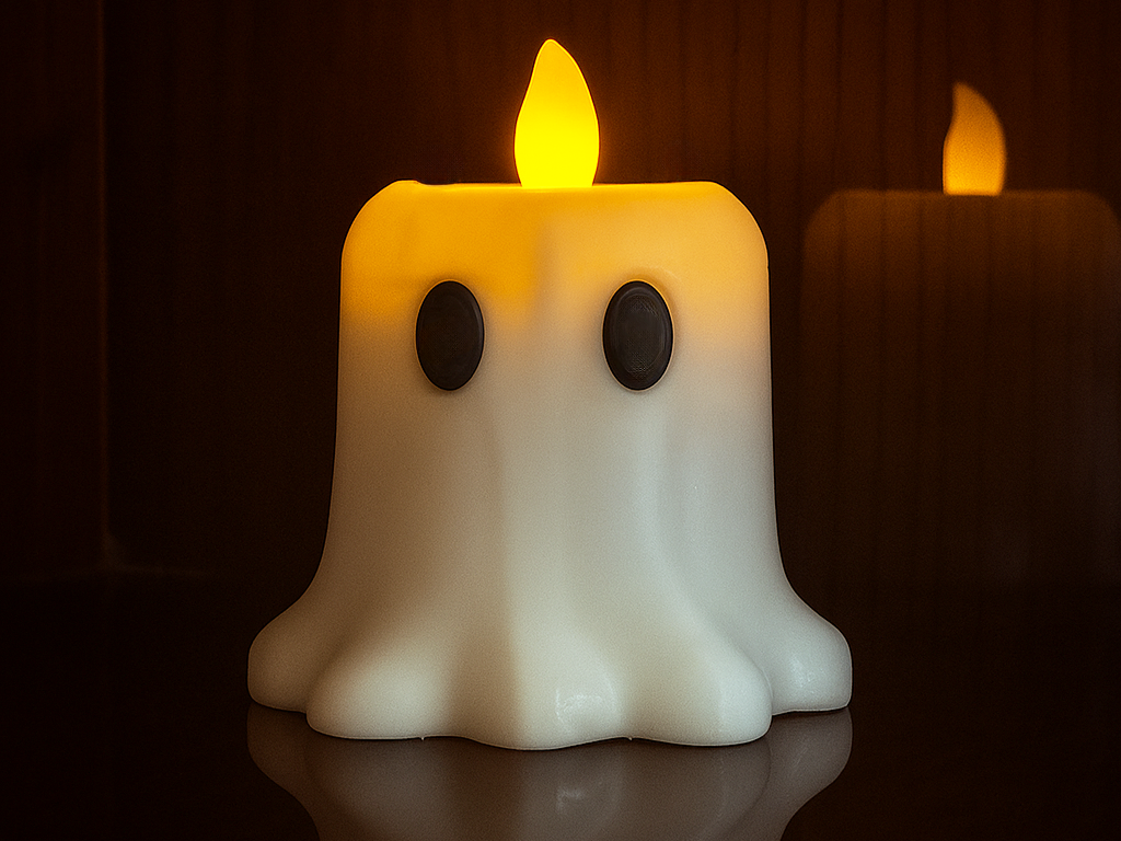 Cute Spooky Ghost Tealight Candle-No AMS & Support