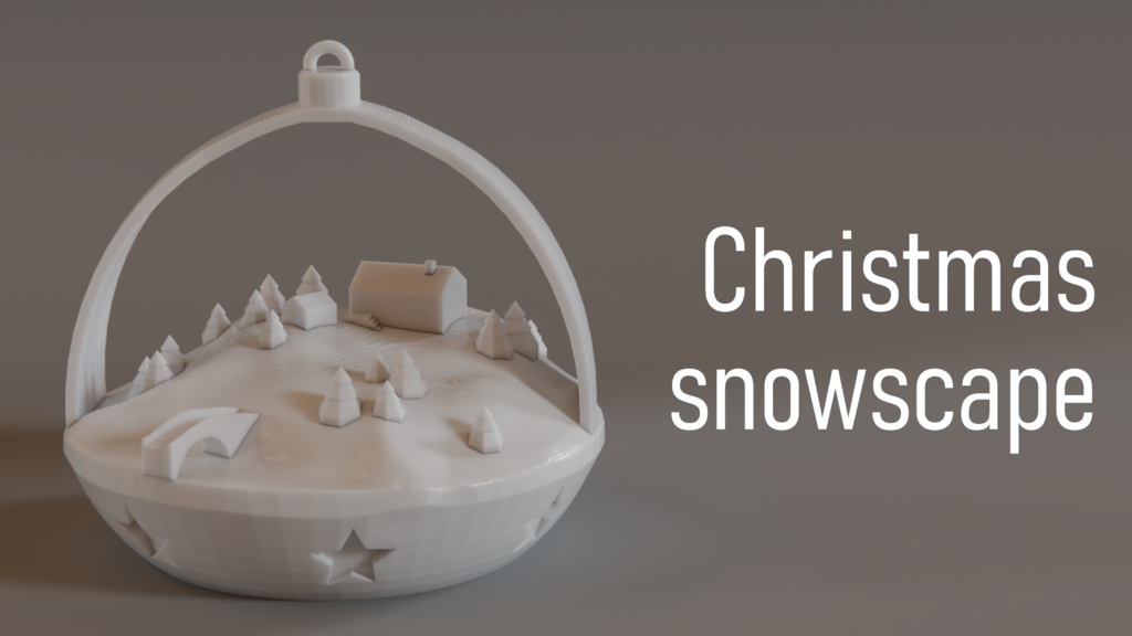 Christmas snowscape