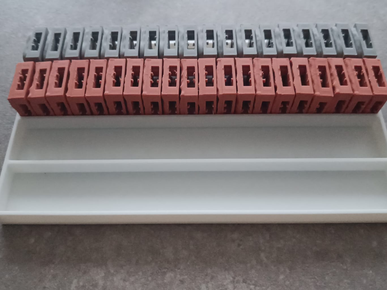 Openlock tile storage tray
