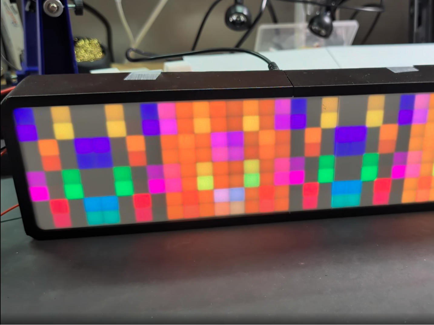Diffuser insert for 8x32 LED Awtrix model