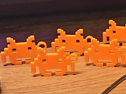 Space Invaders Key Chain
