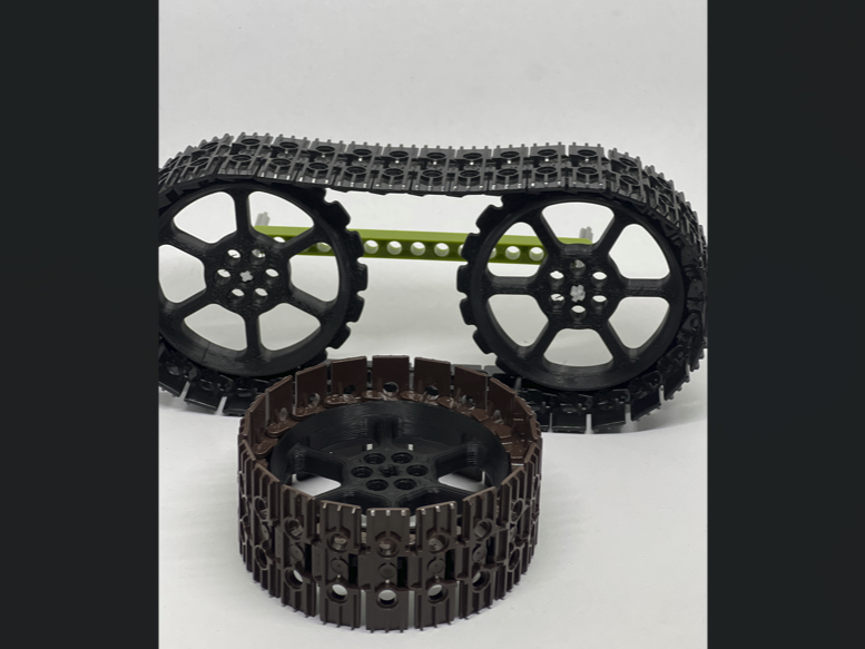 Technic sprocket for tracks