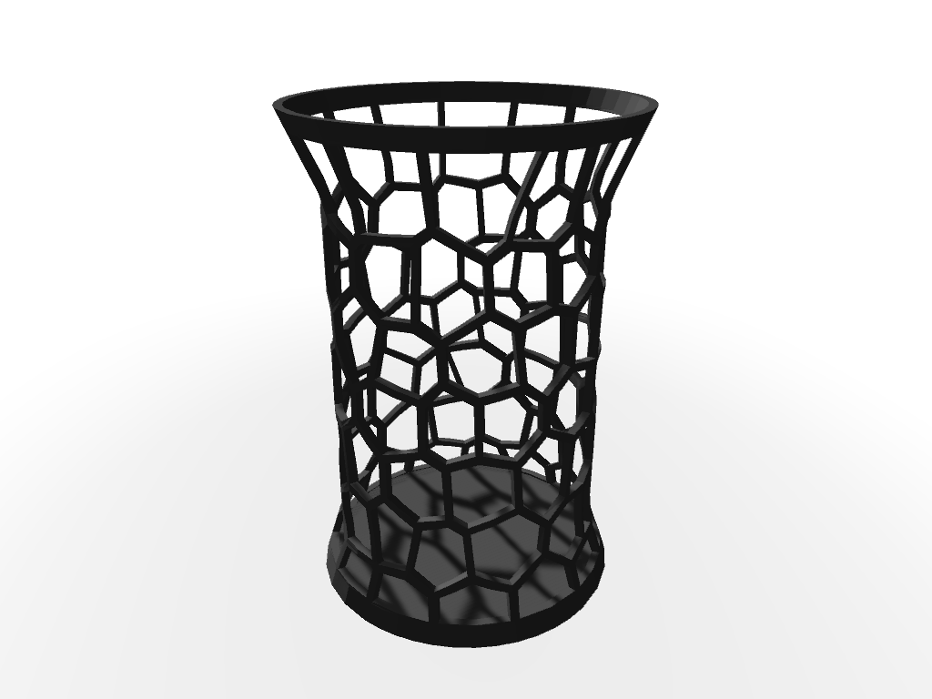 Taro d zbel Rubbish Can Voronoi Polygon Design