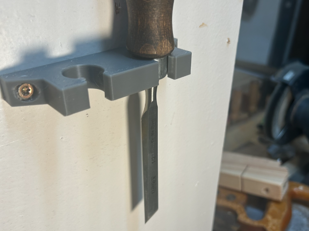 Narex Skew Chisels wall mounted rack