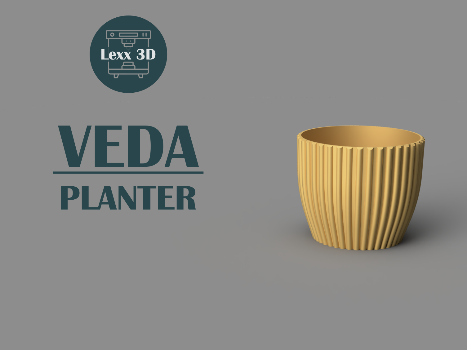 Veda – Ribbed Planter