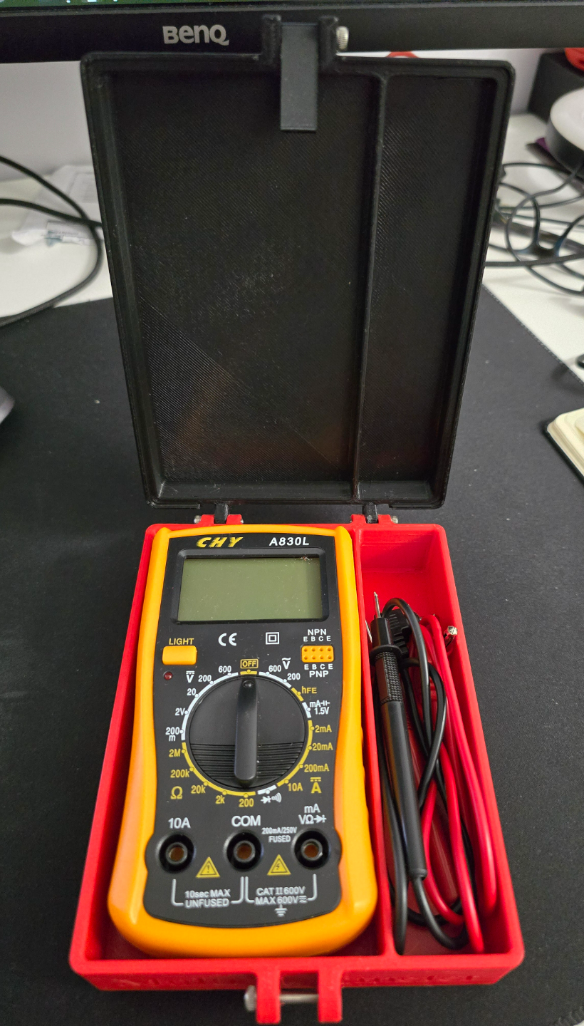 3D Printed Multimeter Case – Easy Assembly, NoNuts