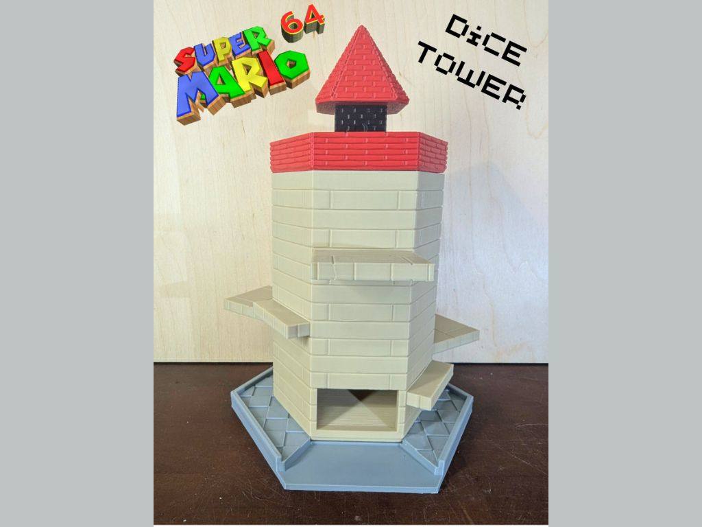 SM64 Whomp's Fortress Model- Dice Tower (No AMS)