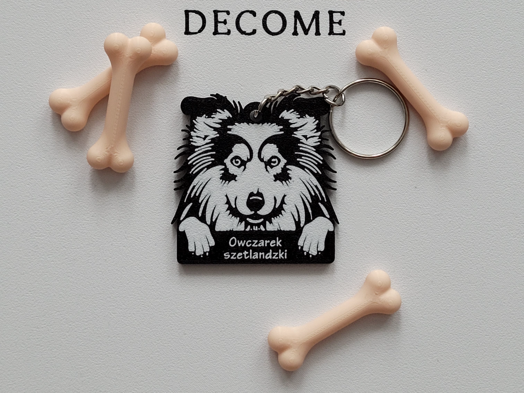 Shetland Sheepdog keychain