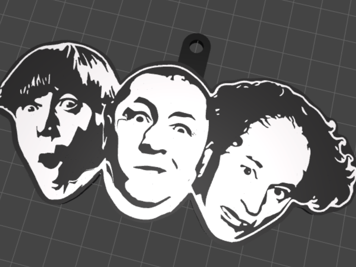 The Three Stooges Keychain