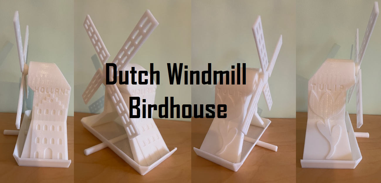 Dutch Windmill Birdhouse 54