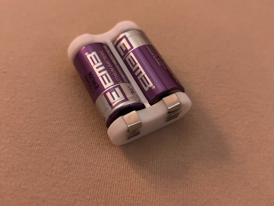 Adapter 2CR5 6V für 2 3V Akkus / CR123 Batterien