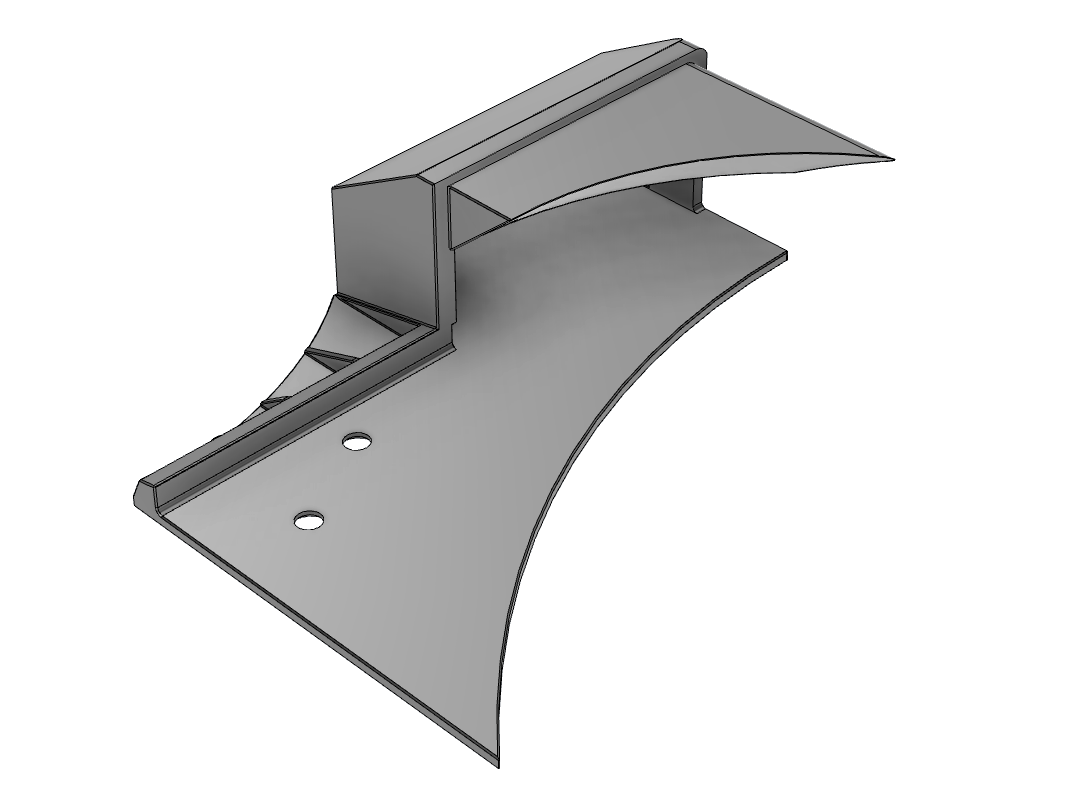 120mm Blower Fan Shroud / Adapter for Tesla T4 GPU