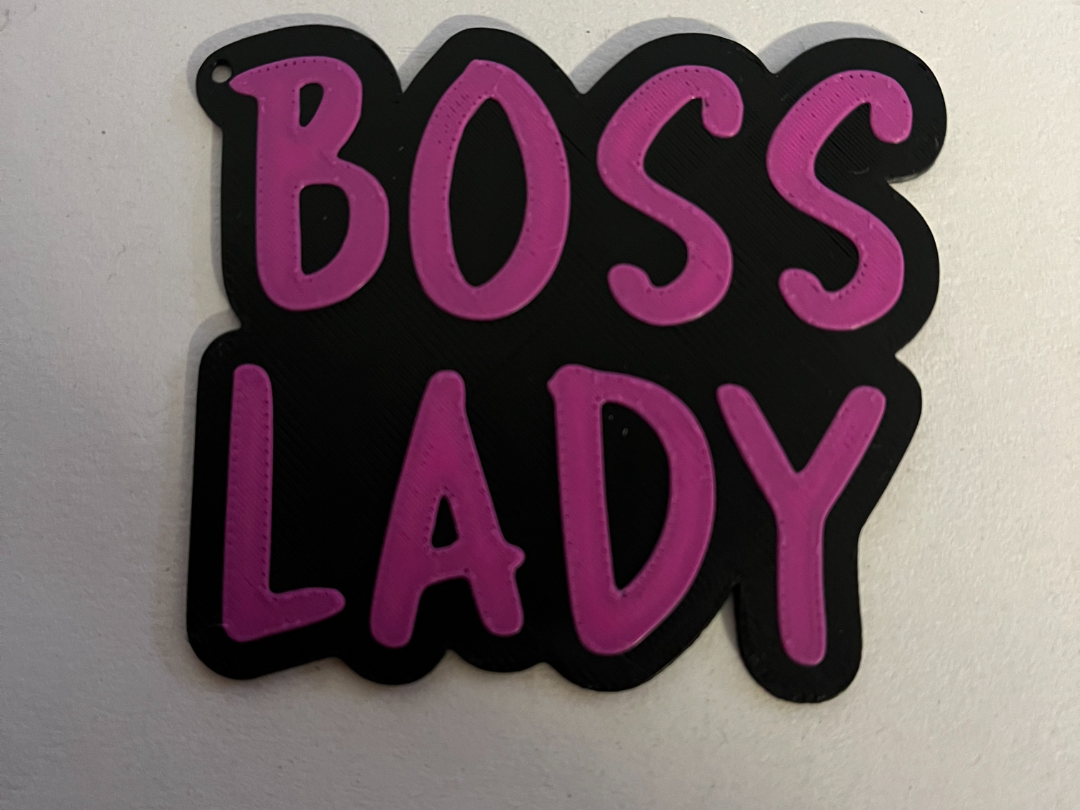 boss lady keyring