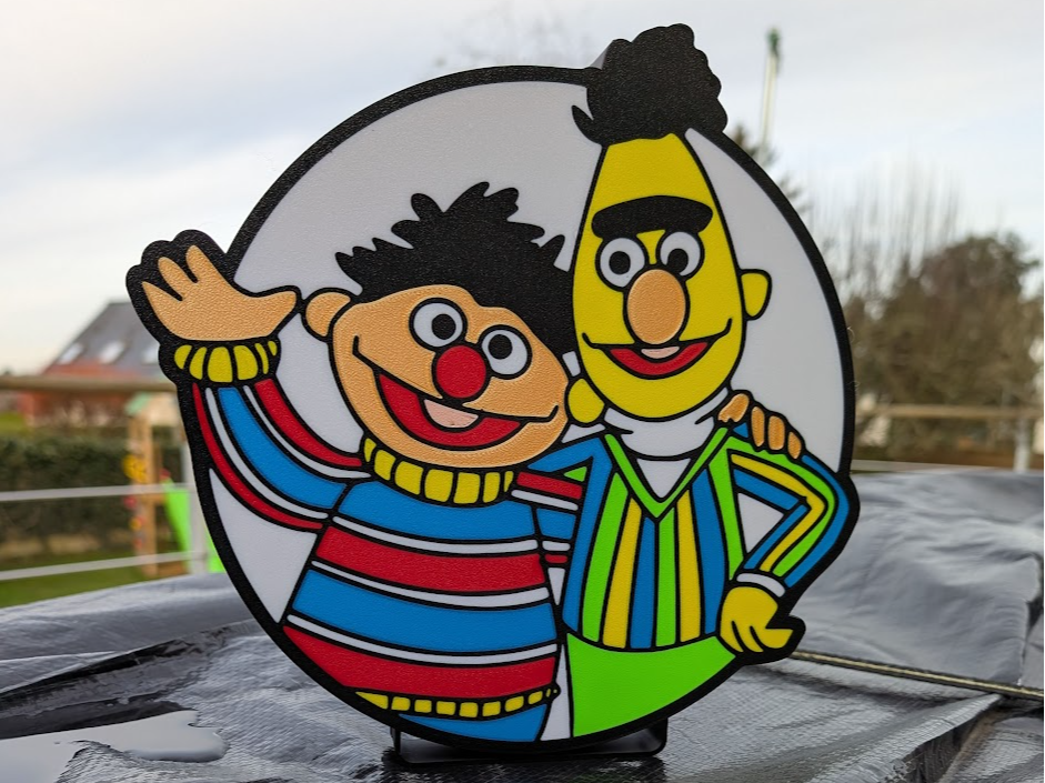 lightbox bart et ernest , ernie and bert