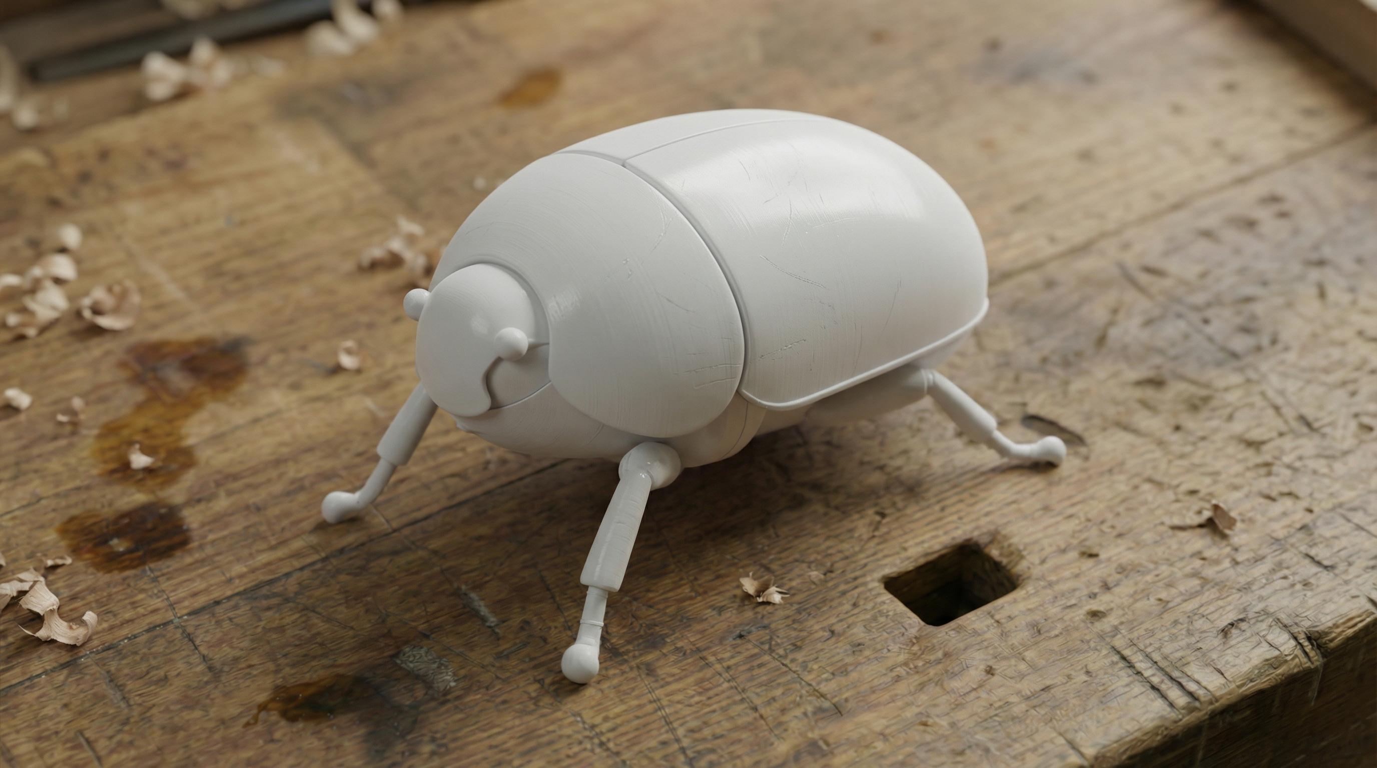 Glossy Beetle Sculpture